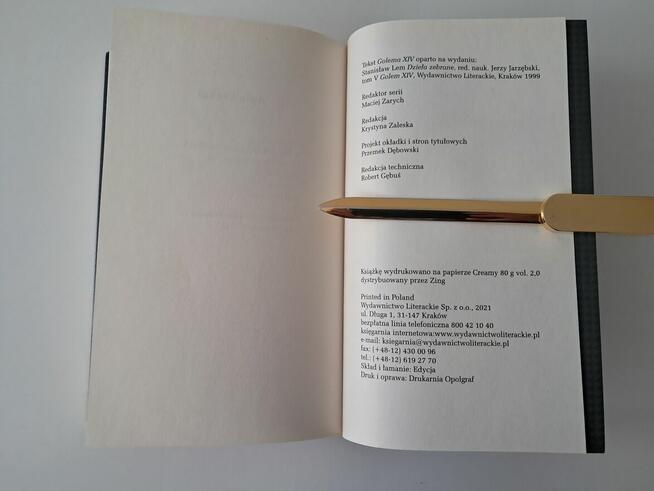 Książka „Golem XIV” S. Lem, do sprzedania