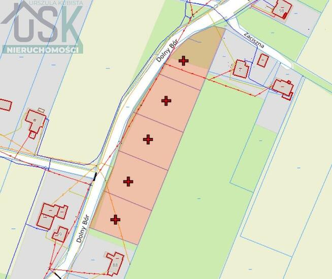 Działka budowlana Kowale gm. Skoczów, Dolny Bór