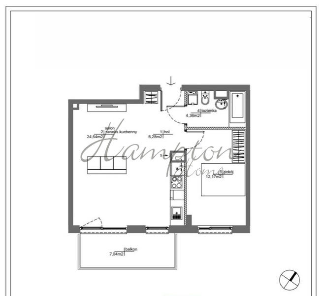 Mieszkanie Warszawa gm. Mokotów Mokotów, Antoniewska