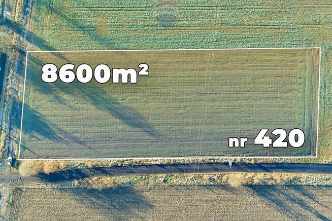 Działka rolna w Chocianowcu, pow. 8600m²