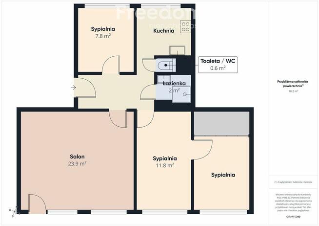 * 4 pokoje * winda * do wejścia * garderoba *