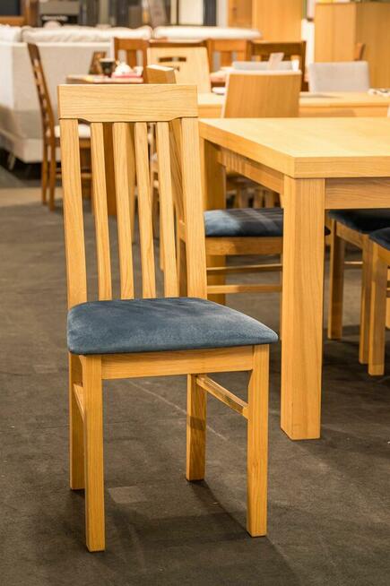 Stół Dębowy 140x80 + 2x45 + zestaw krzeseł