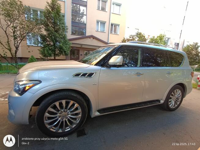Sprzedam Srebrne Infinity QX 80 z fotelami Kapitańskimi