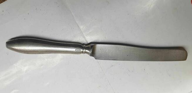 Nóż posrebrzany z dawnych lat