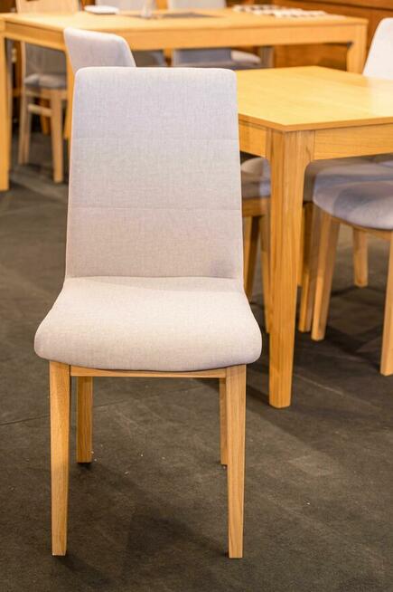 Stół Dębowy 100x80+1x40 + zestaw krzeseł