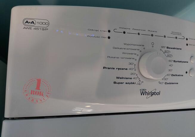 Pralka ładowana od góry Whirlpool AWE4519P ROK GWARANCJA