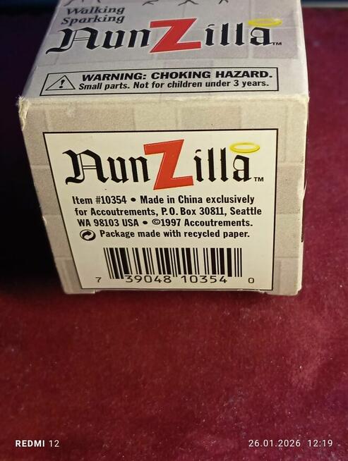 VTG Nunzilla Walking Nun Wind Up Accoutrements , pudełko org