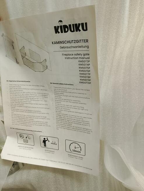 Metalowa barierka ochronna KIDUKU 180 cm