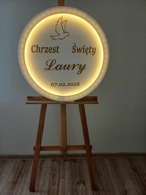 Koło z oświetleniem - dekoracja - Chrzest Święty - NOWOŚĆ