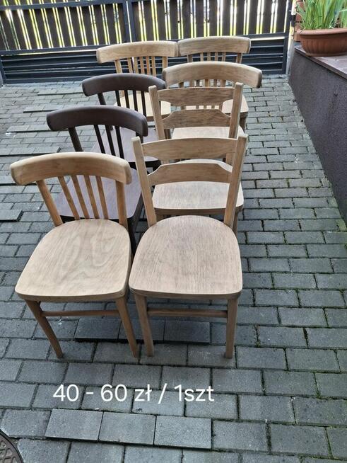 Krzesła drewniane gięte