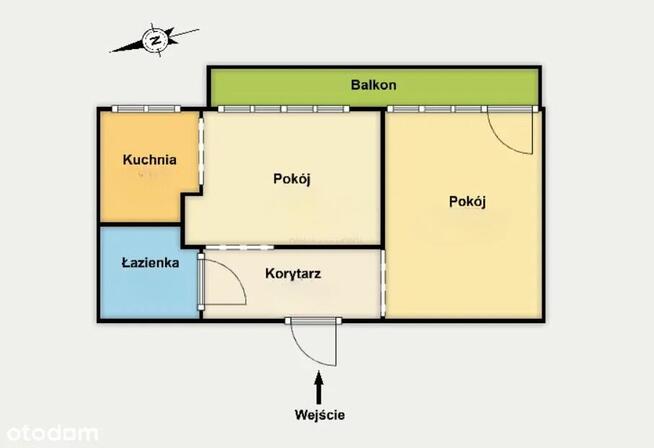 2 pokoje 31m z klimą i tarasem. Niski czynsz Teofilów