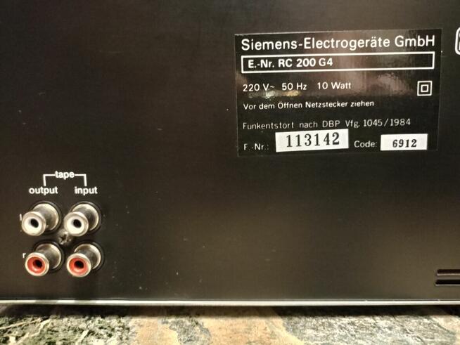 Zestaw Deck i Tuner SIEMENS Vintage