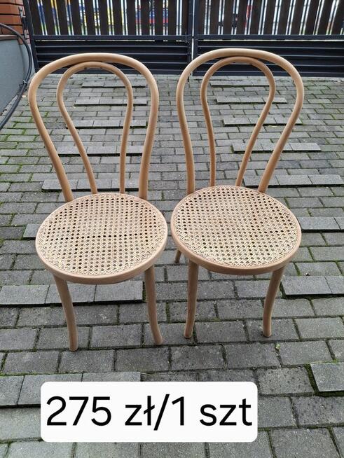 Krzesła drewniane gięte
