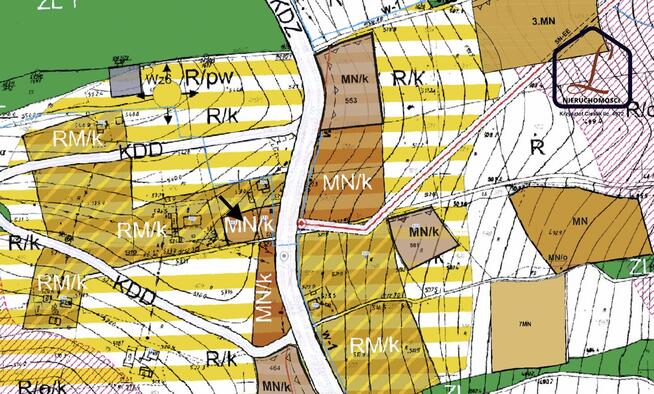 Działka o pow. 61 ar . Trzetrzewina gm. Chełmiec