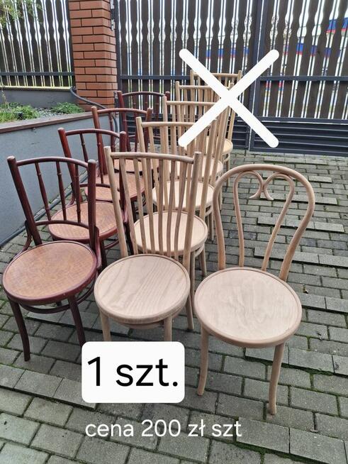 Krzesła drewniane gięte