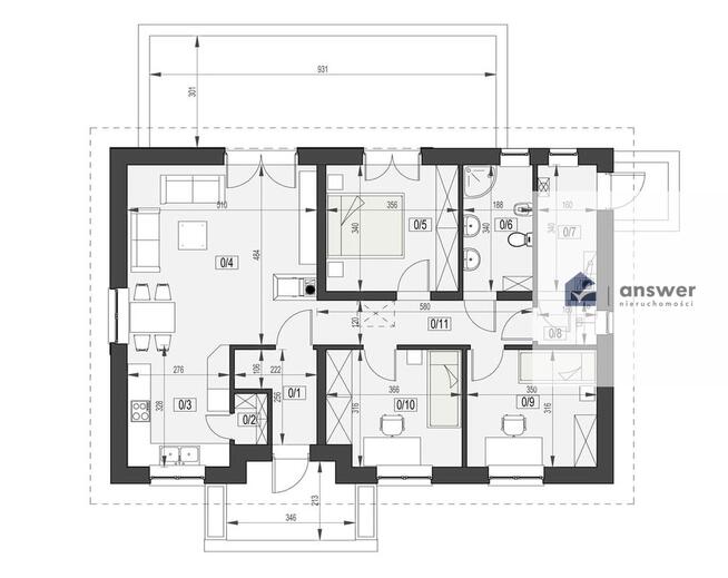 NA SPRZEDAŻ DOM PARTEROWY W OSIEKU