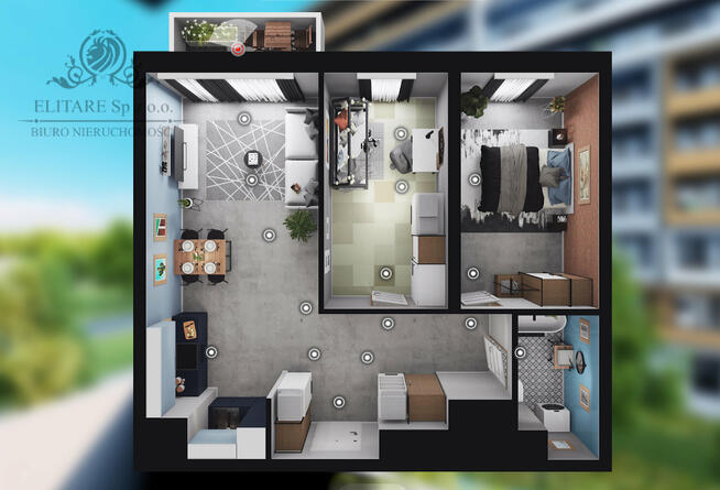 GOTOWE/Mieszkanie 3pok, 64,55m2 z balkonem /Wrocław Szczepin