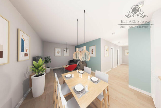 Mieszkanie 3pok, 59,43m2 z ogrodem 23,62m2 + miejsce w garażu/ Brochów Wrocław