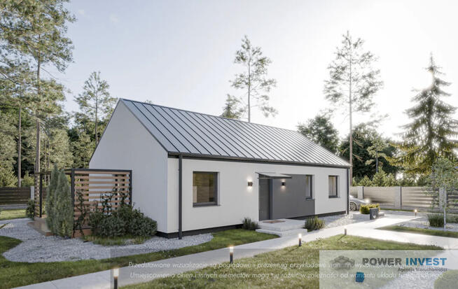 Dom parterowy nad Jeziorem z dojściem do wody