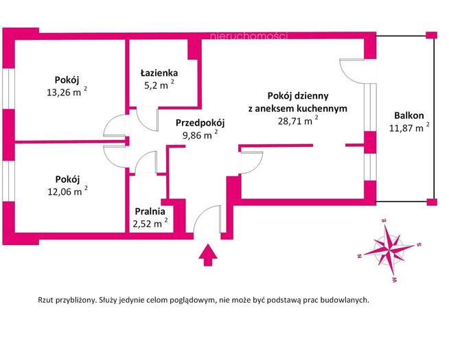 Przemyślane 3 pokoje przy parku | Józefosław
