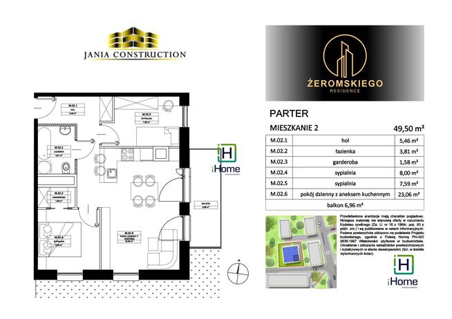 Mieszkanie Myślenice, Stefana Żeromskiego