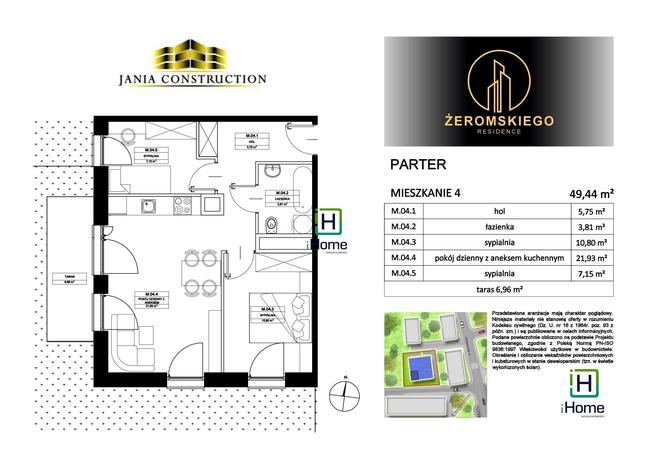 Mieszkanie Myślenice, Stefana Żeromskiego