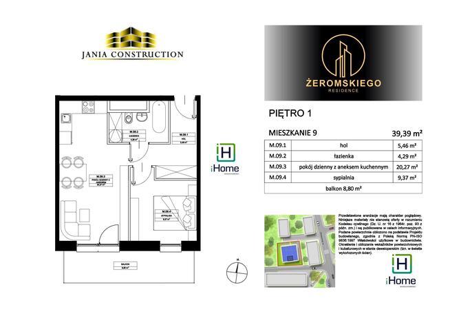 Mieszkanie Myślenice, Stefana Żeromskiego