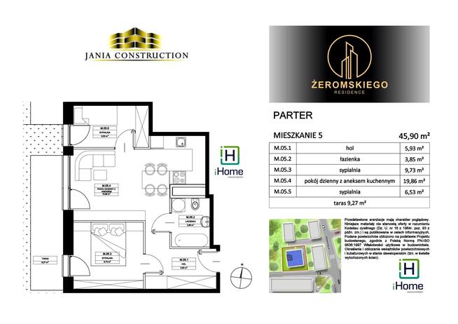 Mieszkanie Myślenice, Stefana Żeromskiego