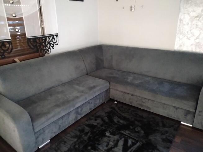 Duży narożnik welur 240x260x90