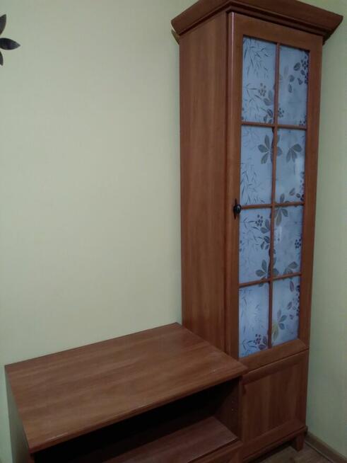 Zestaw meble 3 sztuki komoda witryna rtv