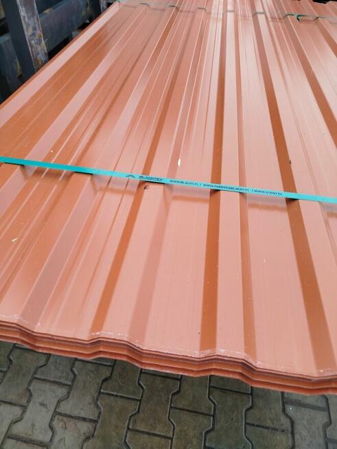 Blacha trapezowa w pakietach - T-18 ceglany połysk - HIT !