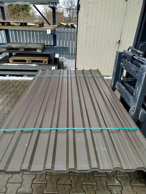 Blacha dachowa, trapez T-18 brązowy połysk - pakiety - HIT!