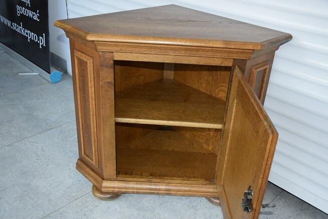 komoda narożna z drewna dębowego - jak nowa