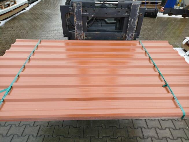 Blacha trapezowa w pakietach - T-18 ceglany połysk - HIT !