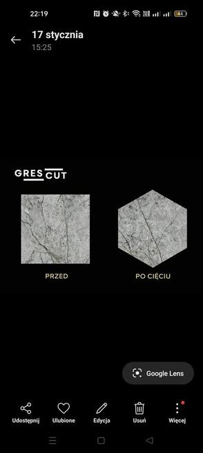 Cięcie oraz szlifowanie płytek pod kątem 45°