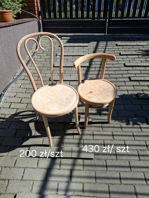 Krzesła drewniane gięte