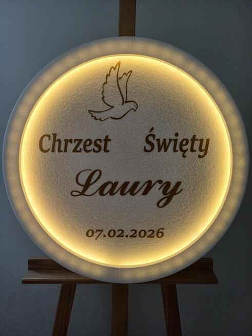 Koło z oświetleniem - dekoracja - Chrzest Święty - NOWOŚĆ