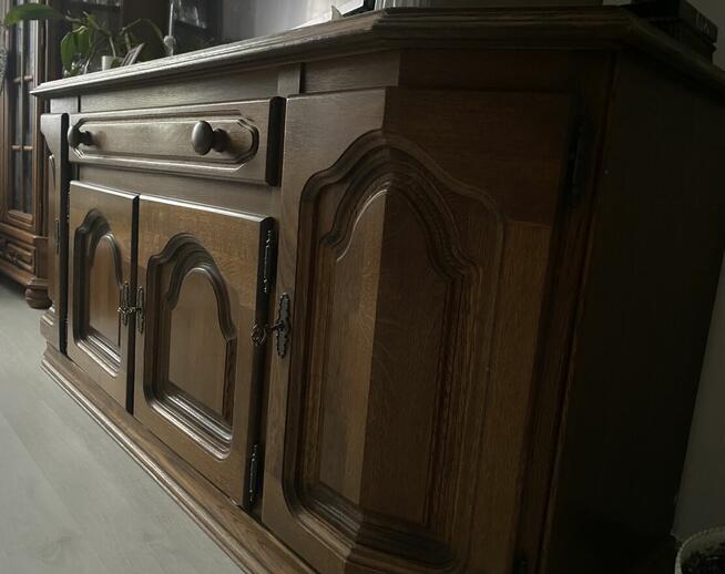 Stylowa dębowa komoda, antyk, unikat.