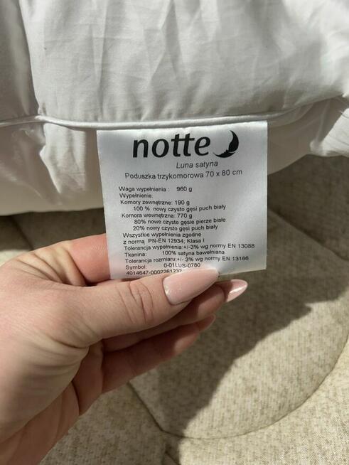 Poduszka z naturalnego puchu gęsiego Notte Luna 70x80cm