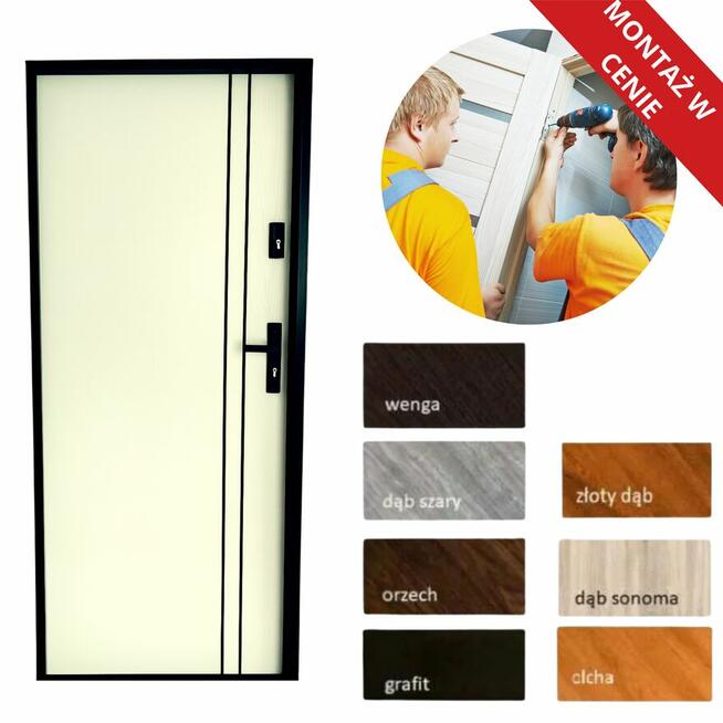 DRZWI WEJŚCIOWE Z MONTAŻEM WEWNĘTRZNE DO BLOKU KAMIENICY