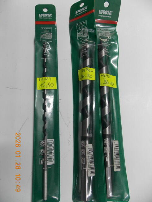 WIERTŁA DO DREWNA ŚWIDER I ŁOPATKOWE