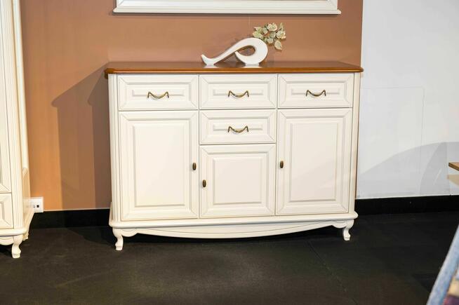 Zestaw Mebli Klasycznych Komoda+Witryna+Komoda