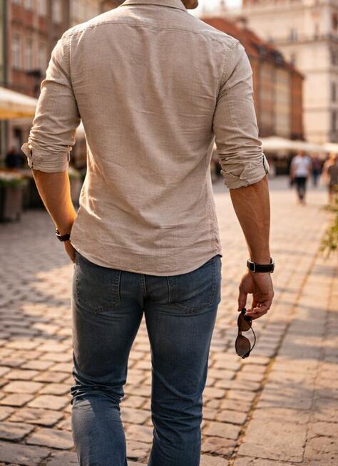 Mężczyzna pełen słońca