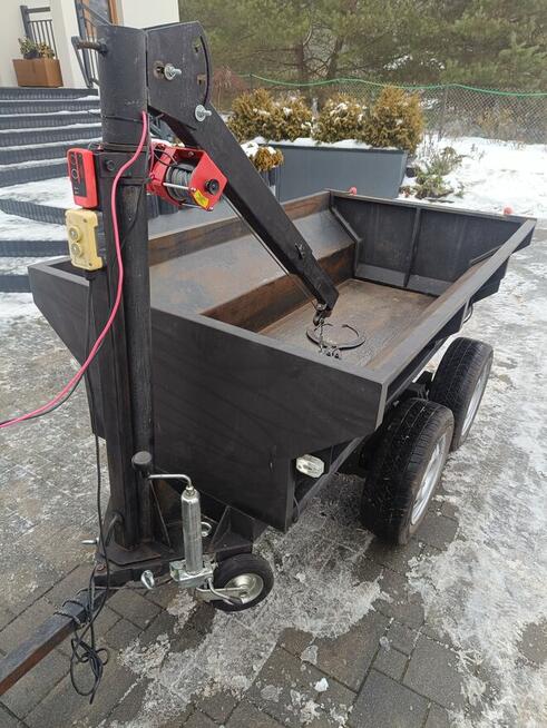 Przyczepa do quada z wywrotrm