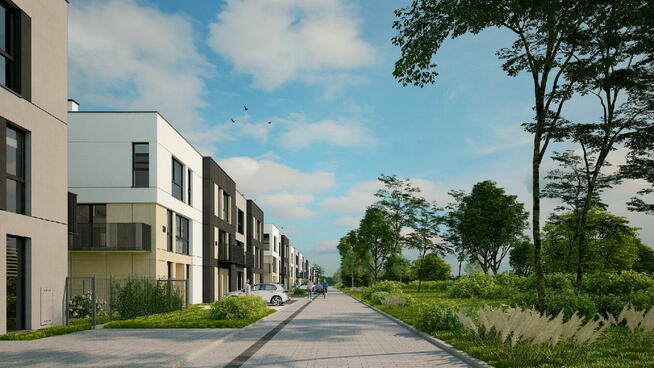 Zamek w zieleni blisko stacji (SKM)