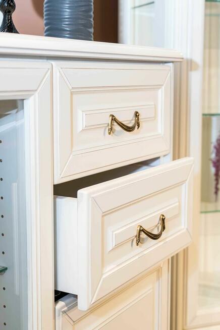 Zestaw Mebli Klasycznych Komoda+Witryna+Komoda