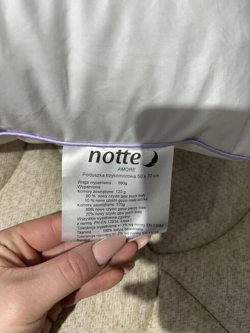 Poduszka z puchu gęsiego Notte Amore