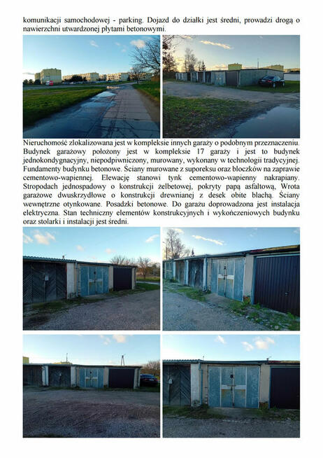 Syndyk sprzeda garaż w Bisztynku