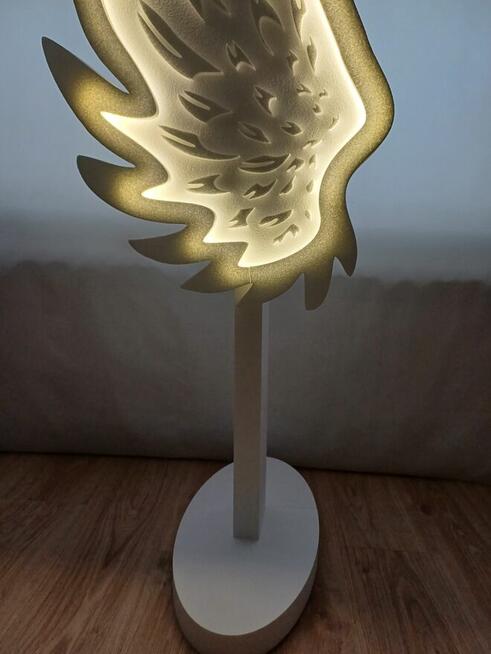 Skrzydła anioła z ośw. led. dekoracja sal komunia chrzciny