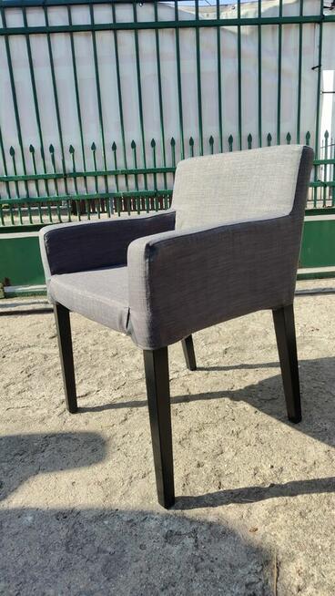 Krzesło IKEA Nils szary grafit zdejmowane pokrowce